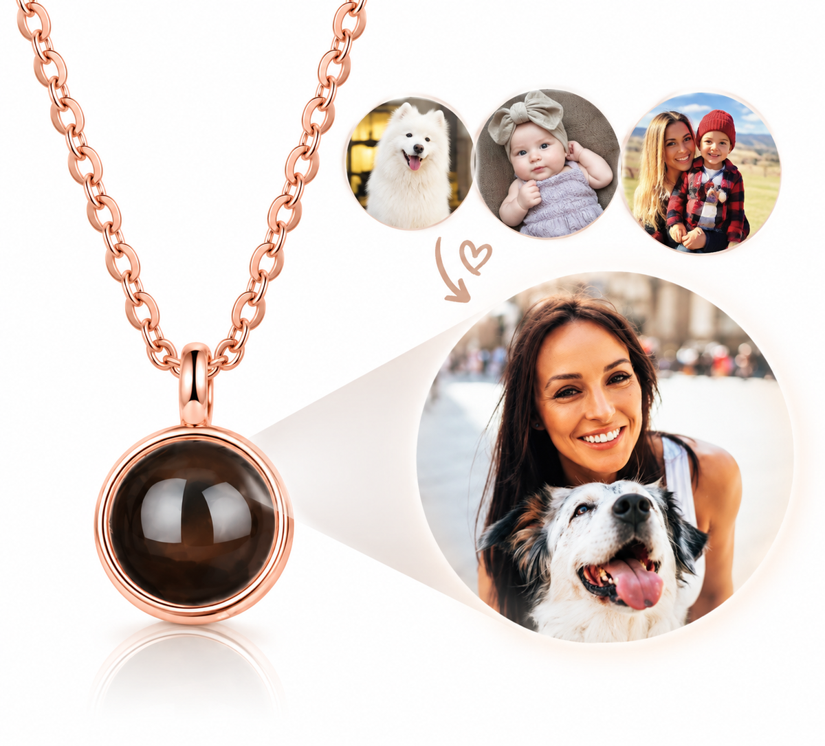 Evere™ Personalized Photo Projection Necklace